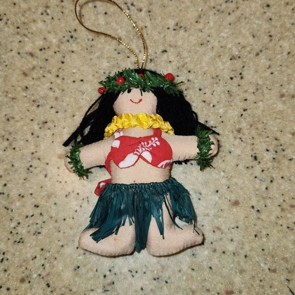 Hula Girl Christmas Hawaii Ornament